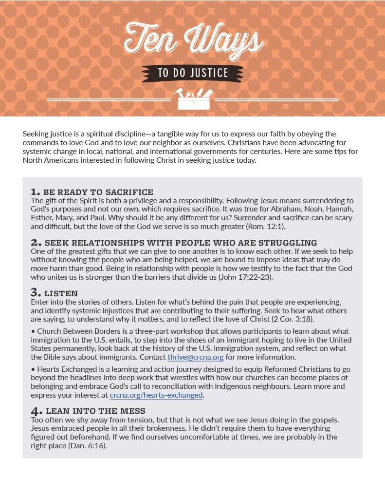 Cover image for Ten Ways to Do Justice, isbn: 9781620252024