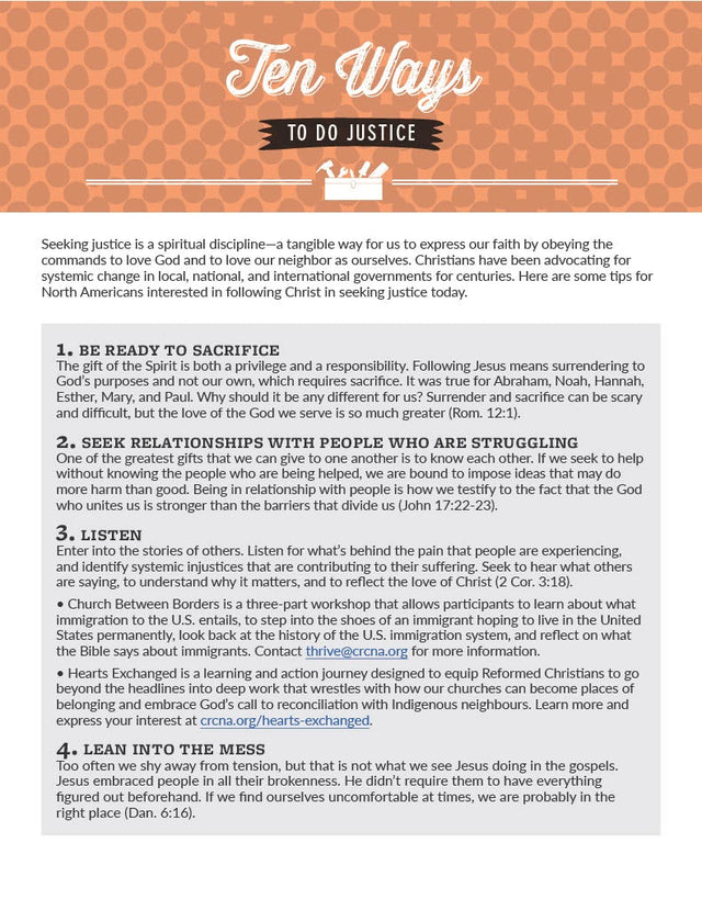 Cover image for Ten Ways to Do Justice, isbn: 9781620252024