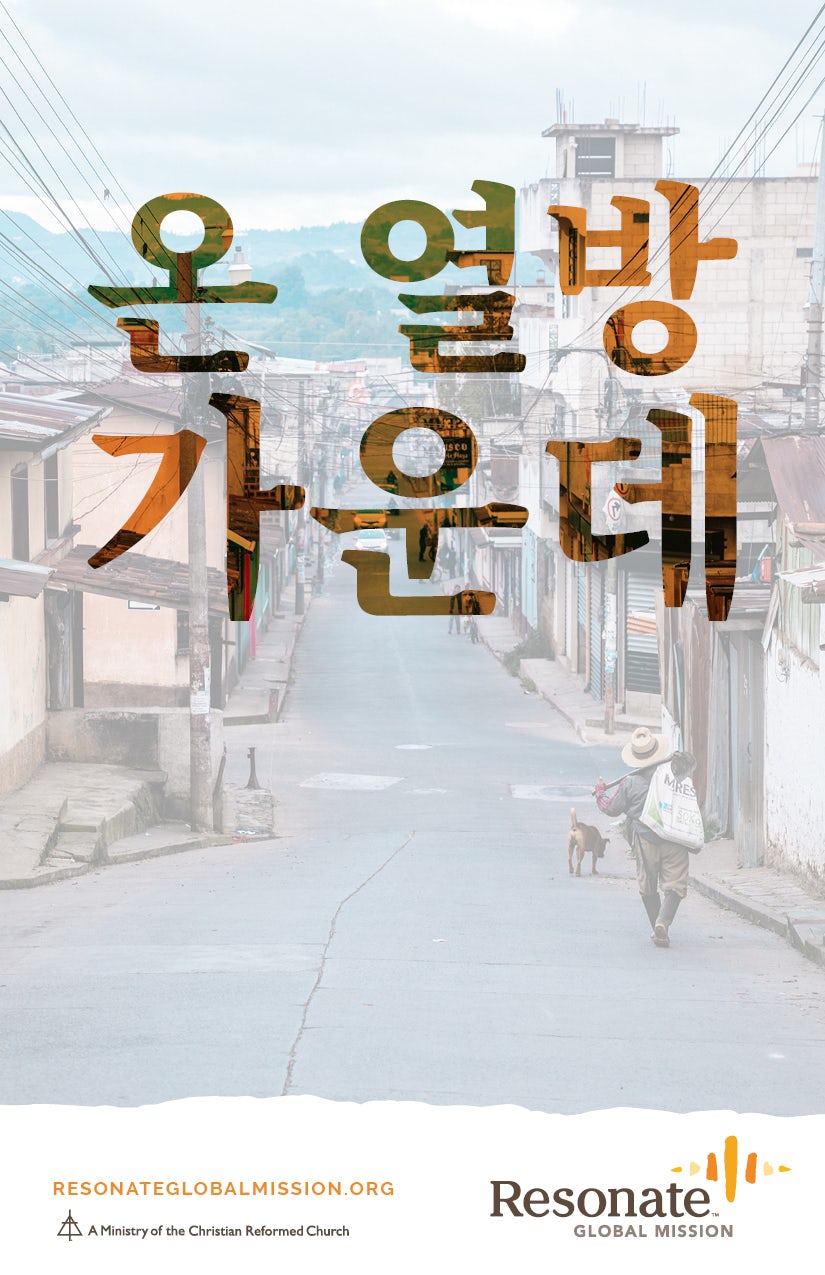 Cover image for Resonate From Every Nation Insert (Korean), isbn: 9781620259955
