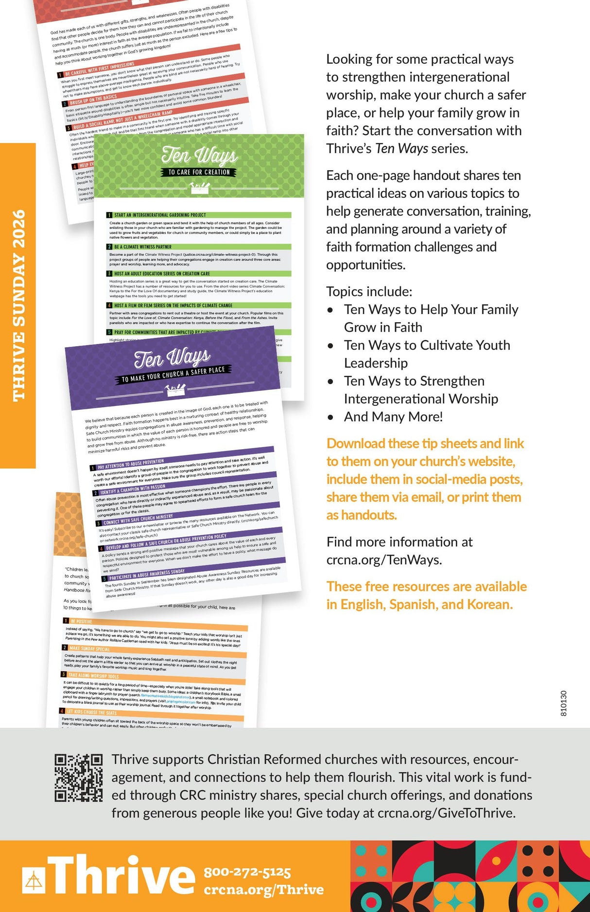 Cover image for Thrive Bulletin Insert, isbn: 9798899350511