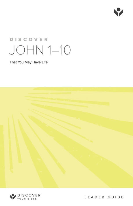 Cover image for Discover John 1-10 Leader Guide, isbn: 9781592552245