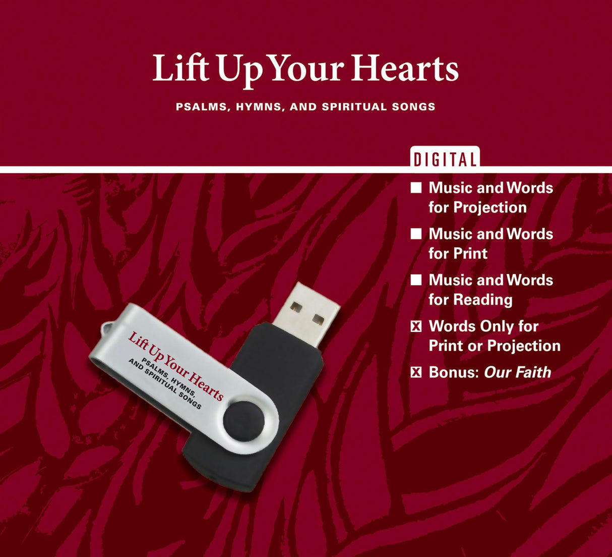 Cover image for Lift Up Your Hearts Digital Edition - Words Only for Print or Projection, isbn: 9781592557806