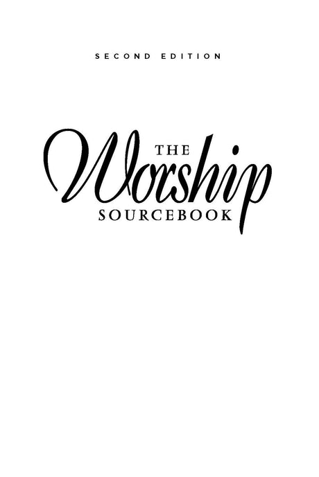 Cover image for The Worship Sourcebook (Download), isbn: 9781620255339