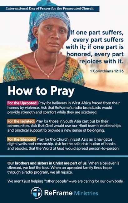 Cover image for Reframe How to Pray Bulletin Insert, isbn: 9798899353116